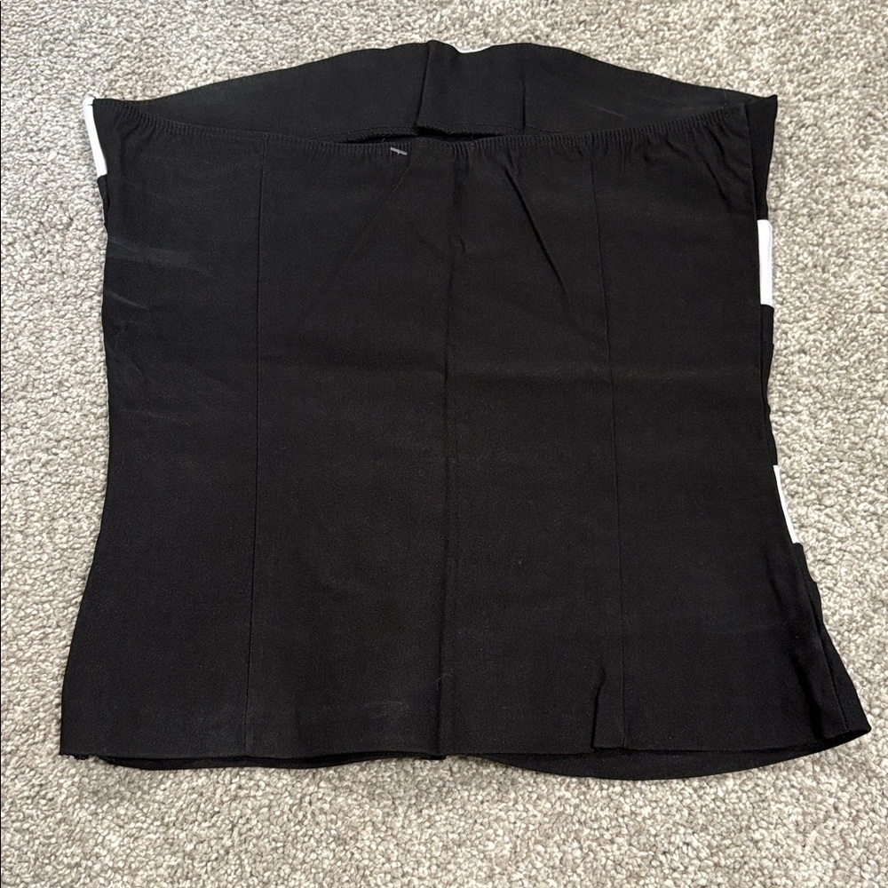 NEW Y2K Top 10 Black and White Stripped Tube Top - Picture 3 of 3